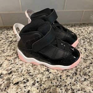 Nike Air Jordan 6 Rings TD 'Black Arctic Punch' Toddler Size 6c